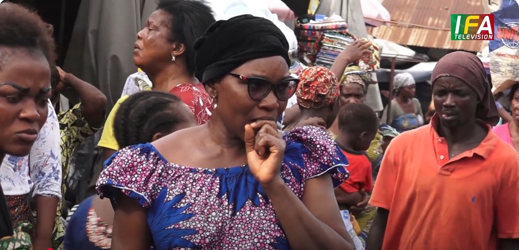 CONSTAT APRES INCENDIE AU MARCHE COCOCODJI